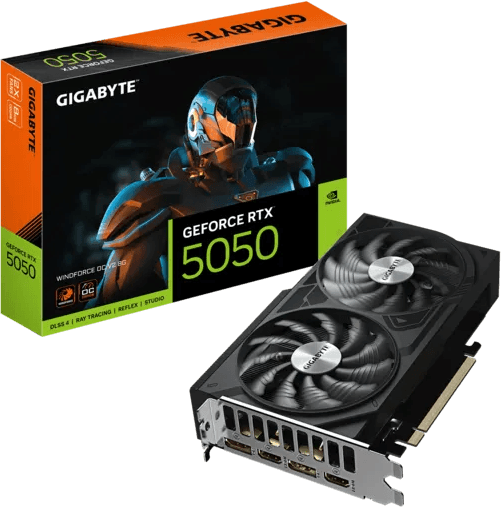 Gigabyte GeForce RTX 5050 WINDFORCE OC V2 8G [GV-N5050WF2OCV2-8GD]