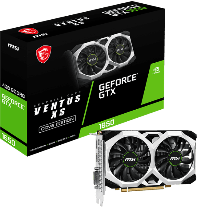 MSI GeForce GTX 1650 D6 VENTUS XS OCV3 [GTX 1650 D6 VENTUS XS OCV3]