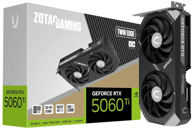 Zotac GAMING GeForce RTX 5060 Ti 8GB Twin Edge OC [ZT-B50610H-10A]