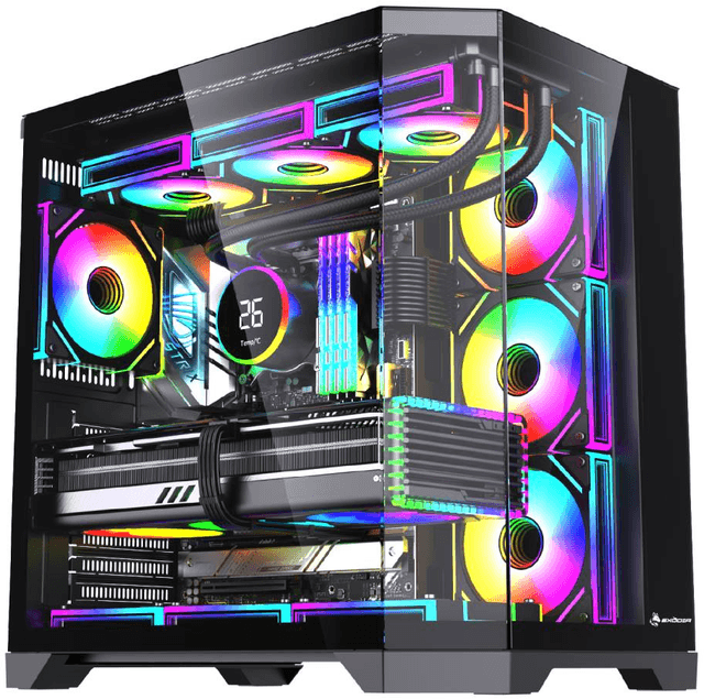 Exodia Panel Zro - Black (7 Ventiladores)