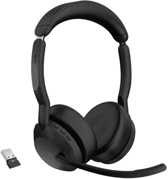 Jabra Evolve2 55 Link390a MS estéreo - Black (25599-999-999)