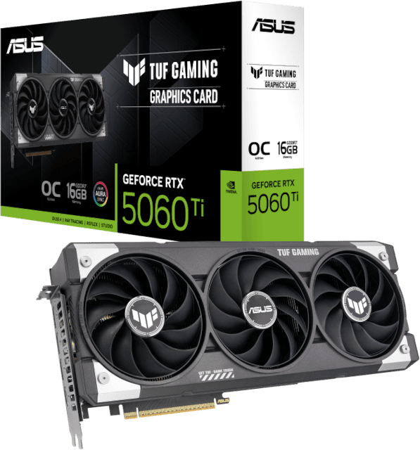 ASUS TUF Gaming GeForce RTX 5060 Ti 16GB GDDR7 OC Edition [TUF-RTX5060TI-O16G-GAMING]
