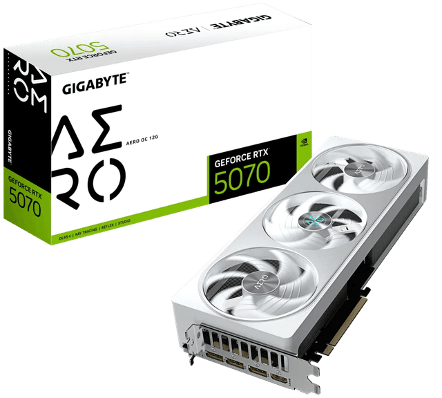 Gigabyte GeForce RTX 5070 AERO OC 12G [GV-N5070AERO OC-12GD]