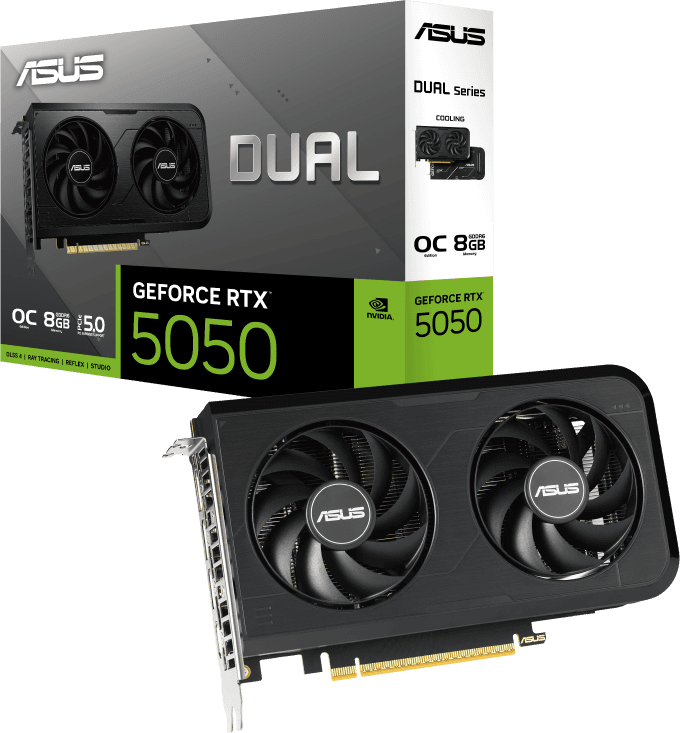 ASUS Dual GeForce RTX 5050 8GB GDDR6 OC Edition [90YV0N72-M0AA00]
