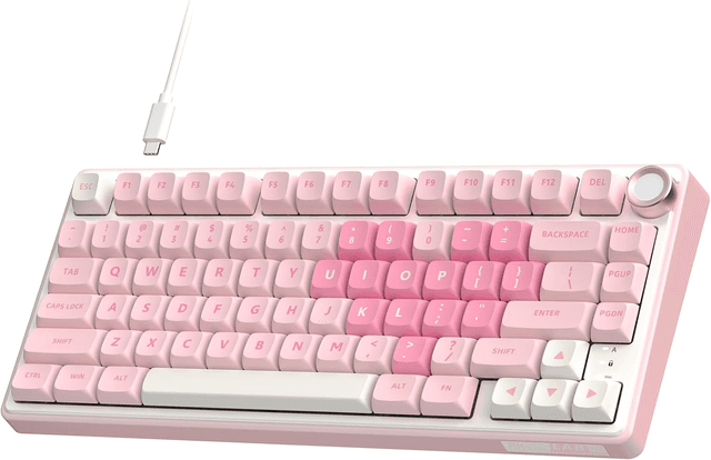 Royal Kludge R75 Pink Melody - Cream Switch