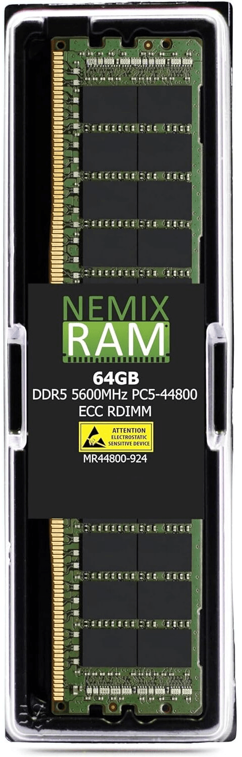 Nemix RAM NEMIX-64GB-DDR5-5600-ECC-RDIMM (1 x 64 GB | DIMM DDR5-5600 ECC Full buffer)