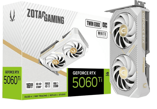 Zotac GeForce RTX 5060 Ti 16GB Twin Edge OC White Edition [ZT-B50620Q-10M]