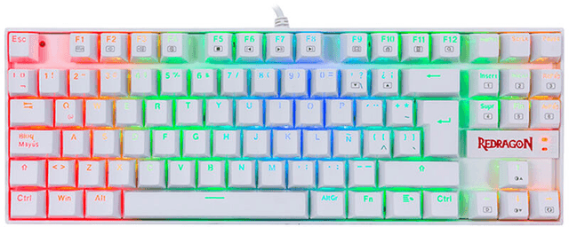 Redragon Kumara K552 White (Español) (K552W-RGB-SP-RED)