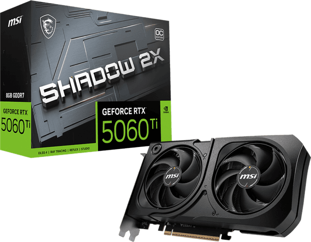 MSI GeForce RTX 5060 Ti 8G SHADOW 2X OC PLUS