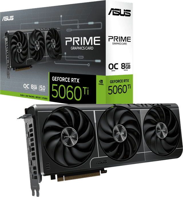 ASUS PRIME GeForce RTX 5060 Ti 8GB GDDR7 OC Edition [PRIME-RTX5060TI-O8G]