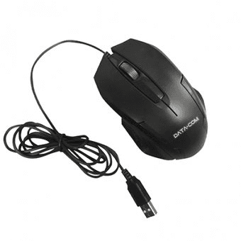 Datacom Mouse Alámbrico Ergonómico - Negro