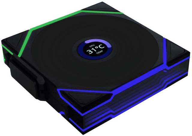 Lian Li UNI FAN TL120 LCD Wireless (Unidad / Negro) [12TLLCD1W1B]