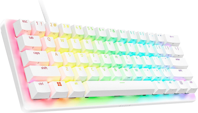 Razer Huntsman V3 Pro Mini - Blanco - Analog Optical Switch - Inglés (RZ03-04991800-R3U1)