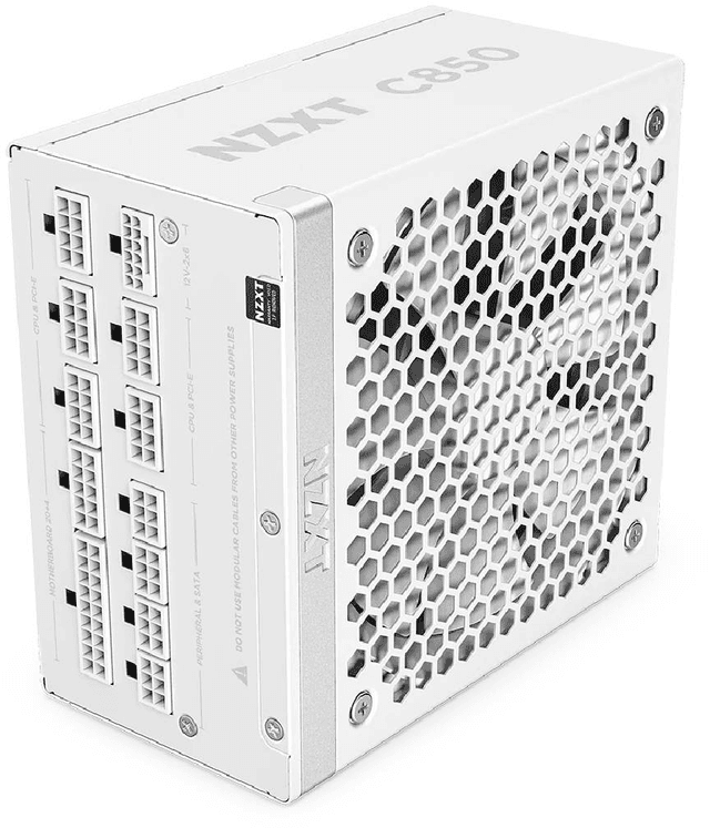 NZXT C850 Gold ATX 3.1 - White (PA-8G2BW-US) (850 W)