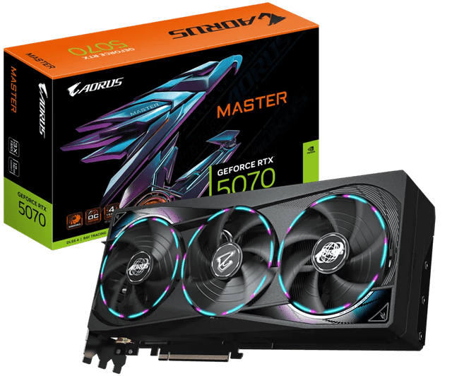 Gigabyte AORUS GeForce RTX 5070 MASTER 12G [GV-N5070AORUS M-12GD]