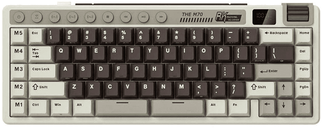 Royal Kludge M70 (Mocha Gray / Cream Switch) (RK-M70)