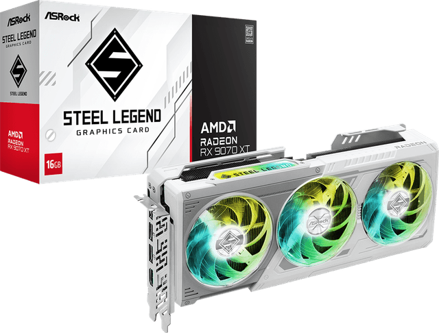ASRock Radeon RX 9070 XT Steel Legend 16GB [RX9070XT SL 16G]