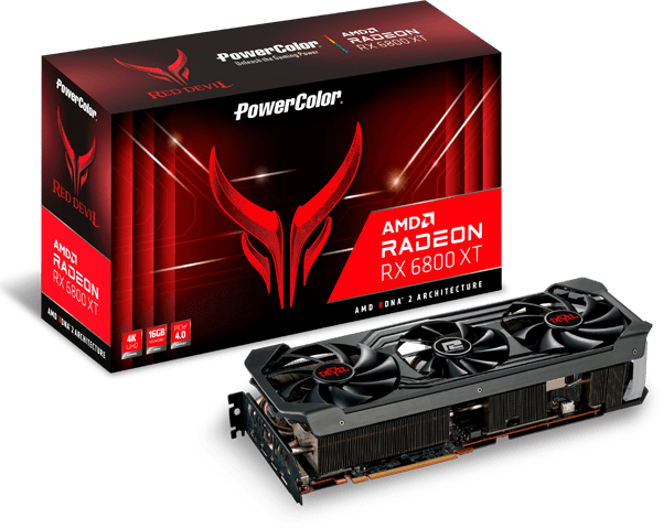 PowerColor Radeon RX 6800 XT Red Devil 16GB [AXRX 6800 XT 16GBD6-3DHE/OC]