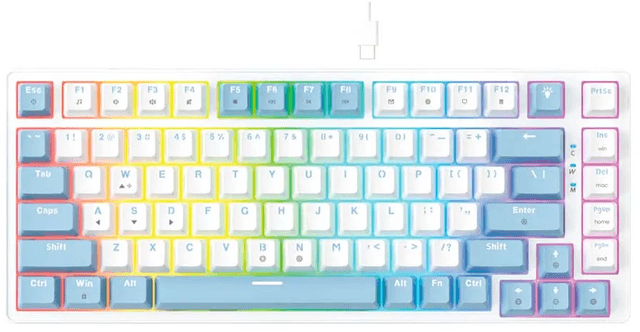 Fantech ATOM X83 MK612 AME Edition - White / Blue / Taro Switches