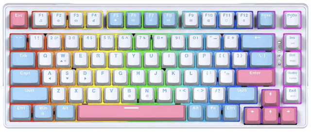 Fantech ATOM X83 MK612 AME Edition - White/Blue / Rosie Switches