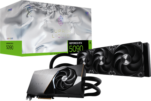 MSI GeForce RTX 5090 32G SUPRIM LIQUID SOC [G5090-32SLS]