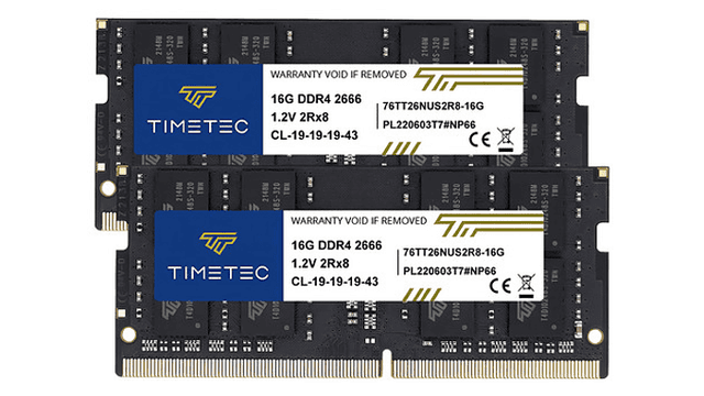 Timetec 76TT26NUS2R8-16G (2 x 16 GB | SO-DIMM DDR4-2666)