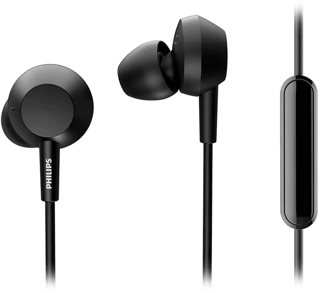 Philips Audífonos intrauditivos con micrófono - Black (TAE4105BK)