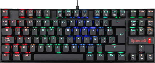Redragon Kumara K552 RGB (Español) (Negro - Switch Blue)
