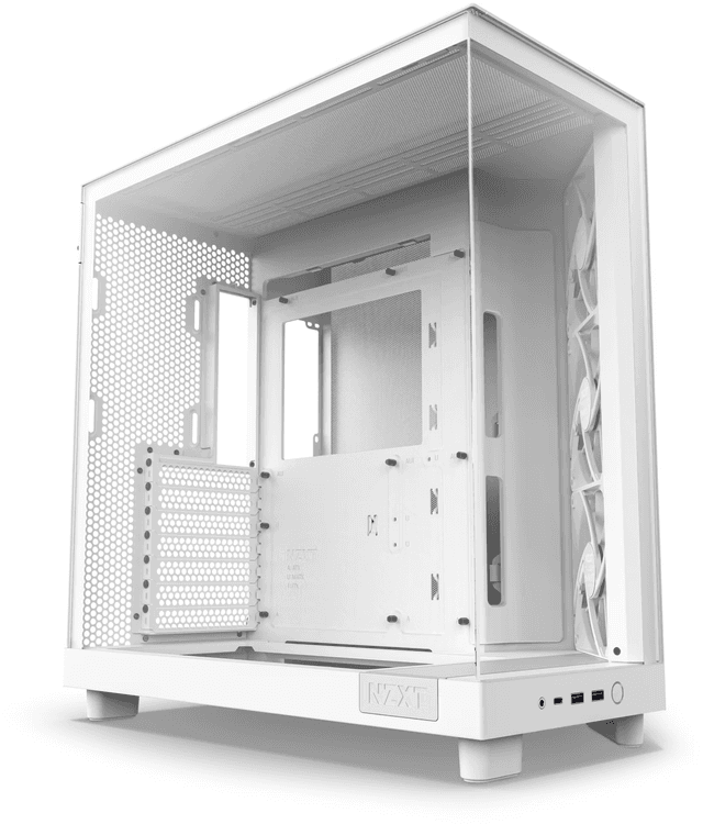 NZXT H6 Flow - White (CC-H61FW-01)
