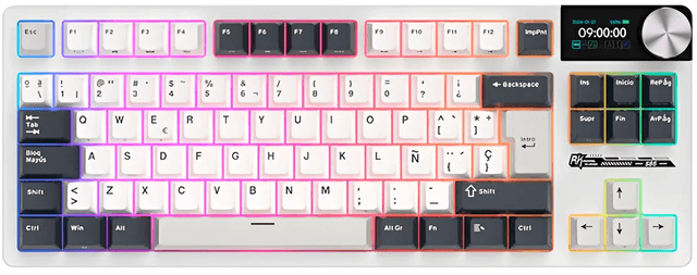 Royal Kludge S85 TKL White Night - Cloud Switch