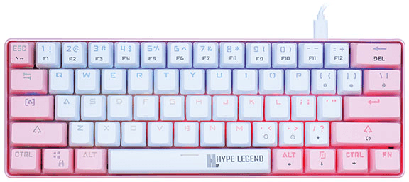 Hype Legend Rebel RGB Pinku - White/Pink (Red Switch)