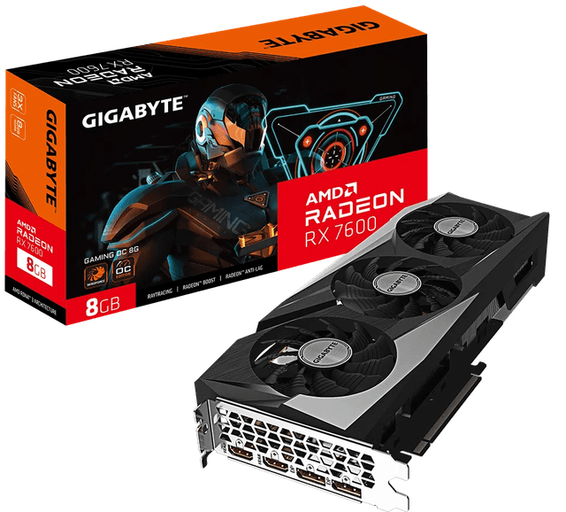 Gigabyte Radeon RX 7600 GAMING OC 8G [GV-R76GAMING OC-8GD]