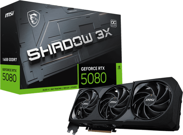 MSI GeForce RTX 5080 16G SHADOW 3X OC [G5080-16S3C]