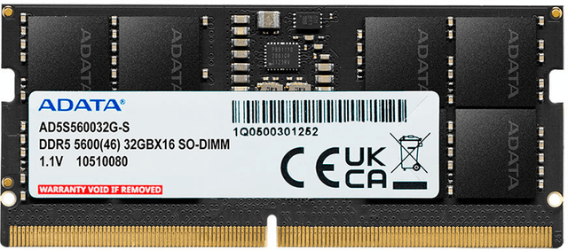 A-DATA AD5S480016G-S (1 x 16 GB | SO-DIMM DDR5-4800 ECC)