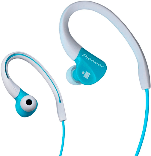 Pioneer iRONMAN Sports Earphones - Blanco/Celeste (SE-E3M)