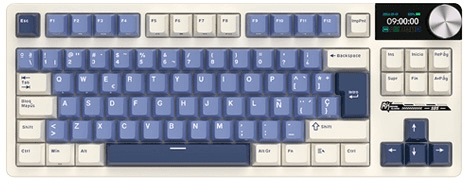 Royal Kludge S85 TKL White Night - Beige Switch