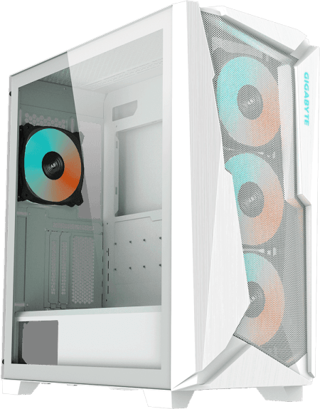 Gigabyte Aorus C301 Glass - White (GB-C301GW)