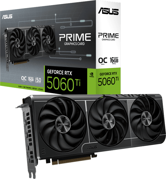 ASUS PRIME GeForce RTX 5060 Ti 16GB GDDR7 OC Edition [PRIME-RTX5060TI-O16G]