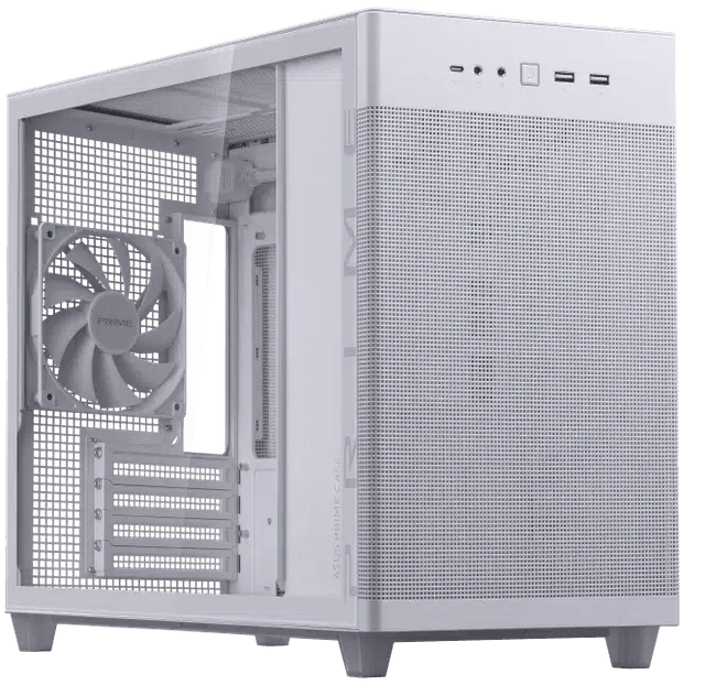 ASUS Prime AP201 Tempered Glass Version - White