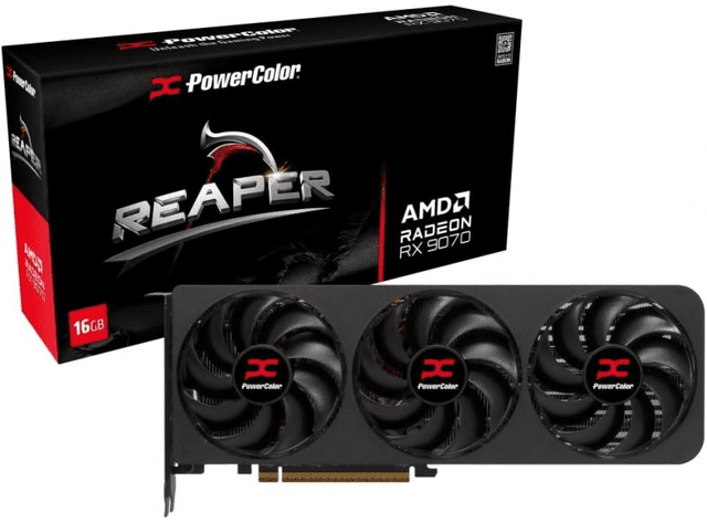 PowerColor Reaper AMD Radeon RX 9070 16GB GDDR6 [RX9070 16G-A]