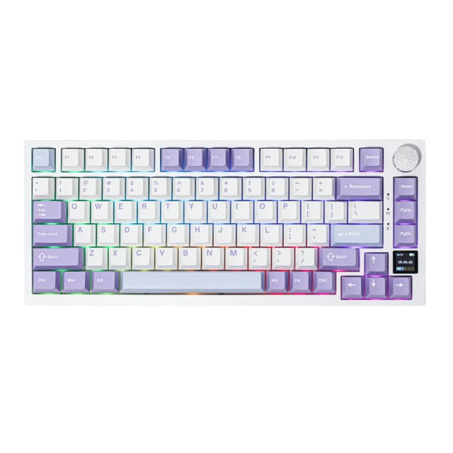 Ajazz AK820 Pro - White Purple (Ajazz Gift Switch)