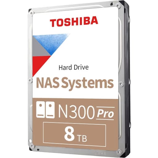 Toshiba N300 Pro NAS 8 TB (HDWG780XZSTB)