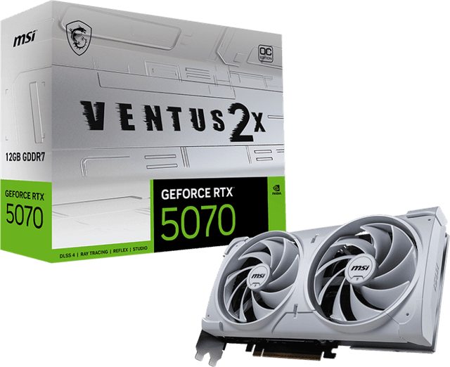 MSI GeForce RTX 5070 12G VENTUS 2X OC WHITE [G5070-12V2CW]