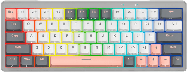 Fantech Atom MK912 PRO63 - Saturn / Red Switches