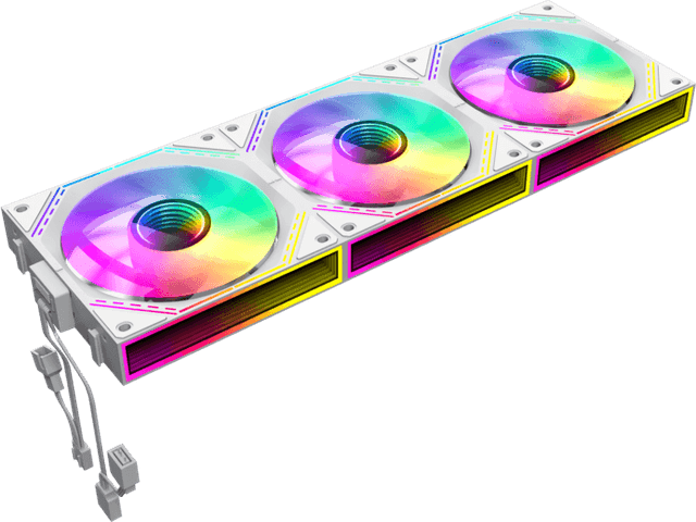 Gamemax FN12A White - Pack 3 (Aspa Invertida) [FN12A-S3I-RW]