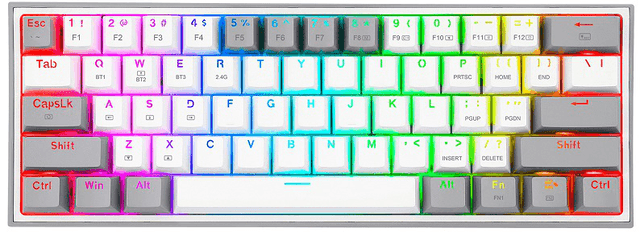 Redragon FIZZ PRO K616-RGB B - White - Gray