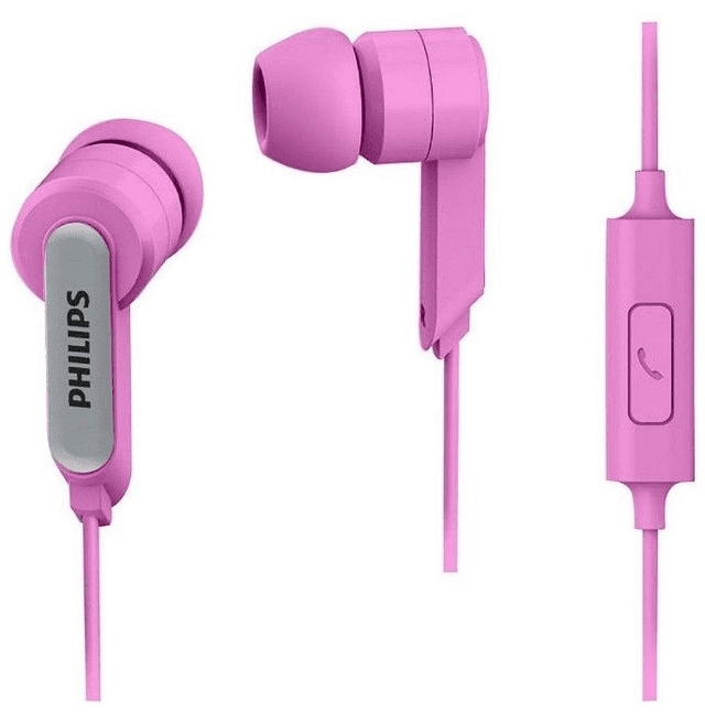 Philips Headphones with Mic - Pink (SHE1405PKS)