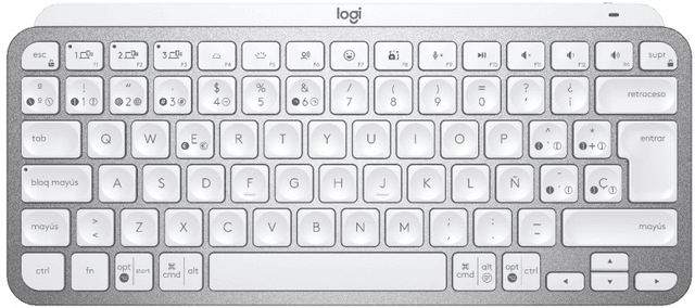 Logitech MX Keys Mini - Gris Pálido (920-010477)