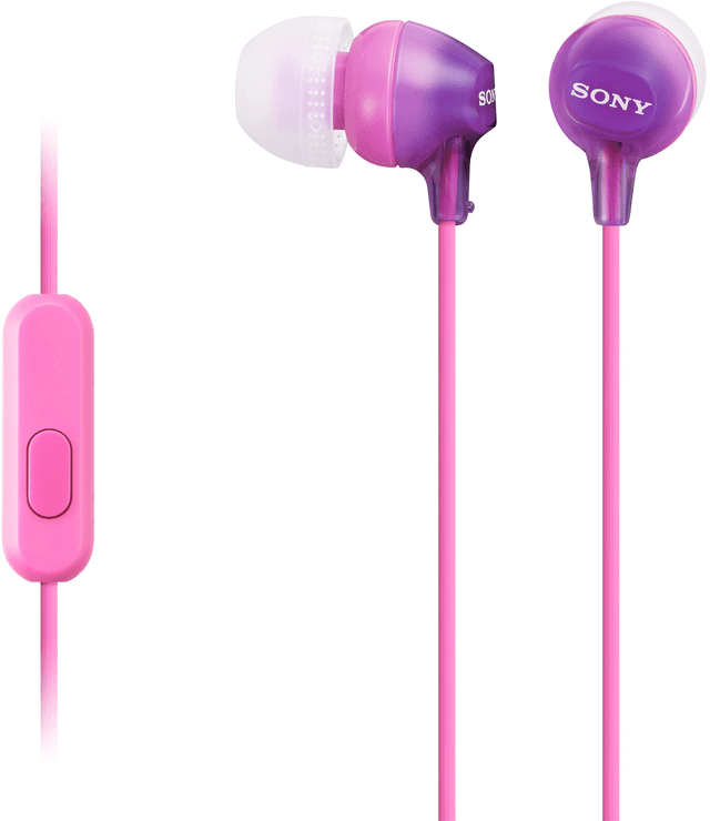 Sony MDR-EX15AP In-ear Headphones - Purple