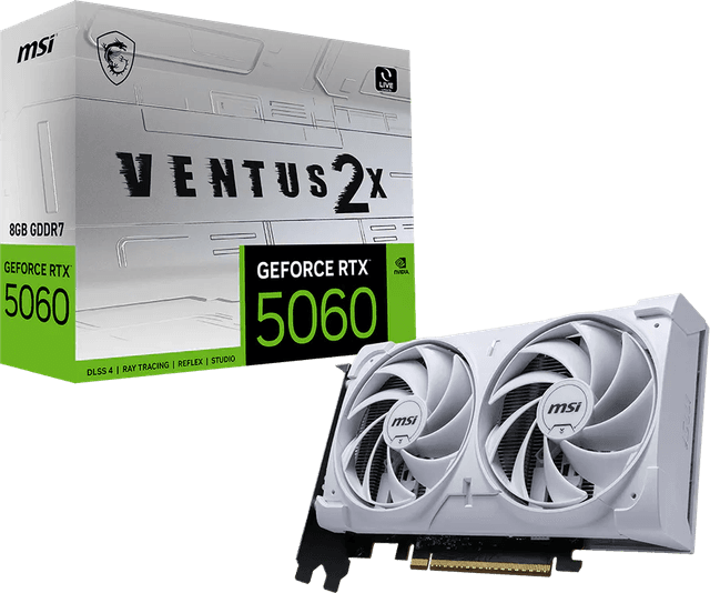 MSI GeForce RTX 5060 8G VENTUS 2X WHITE [G5060-8V2W]
